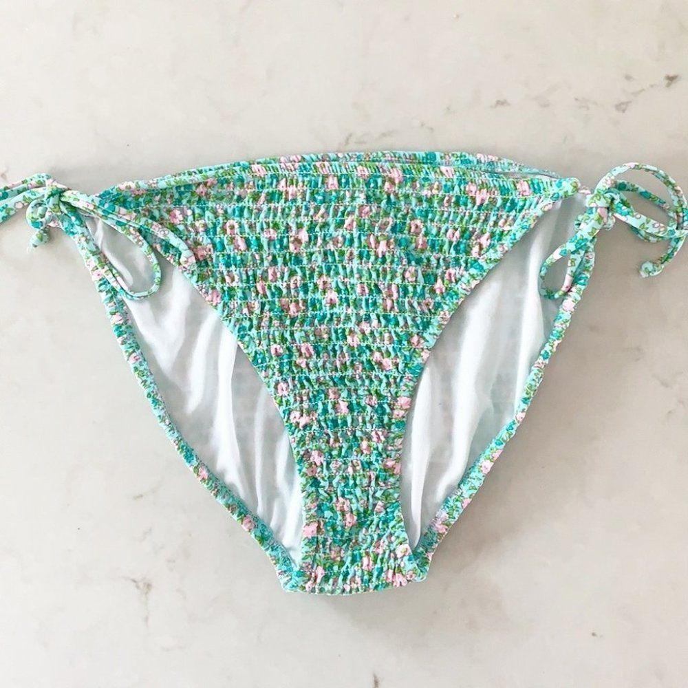 Xhilaration floral tie up sides bikini bottoms